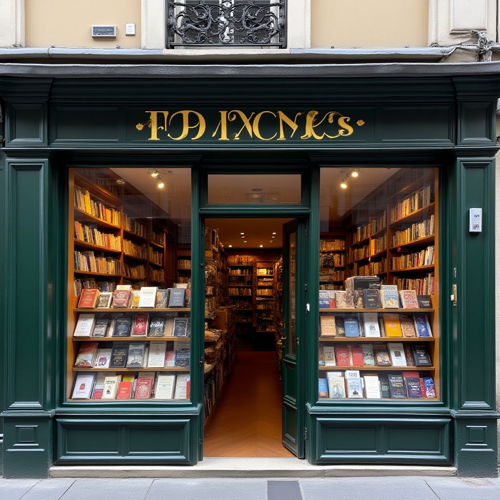 Vue extérieure de la librairie