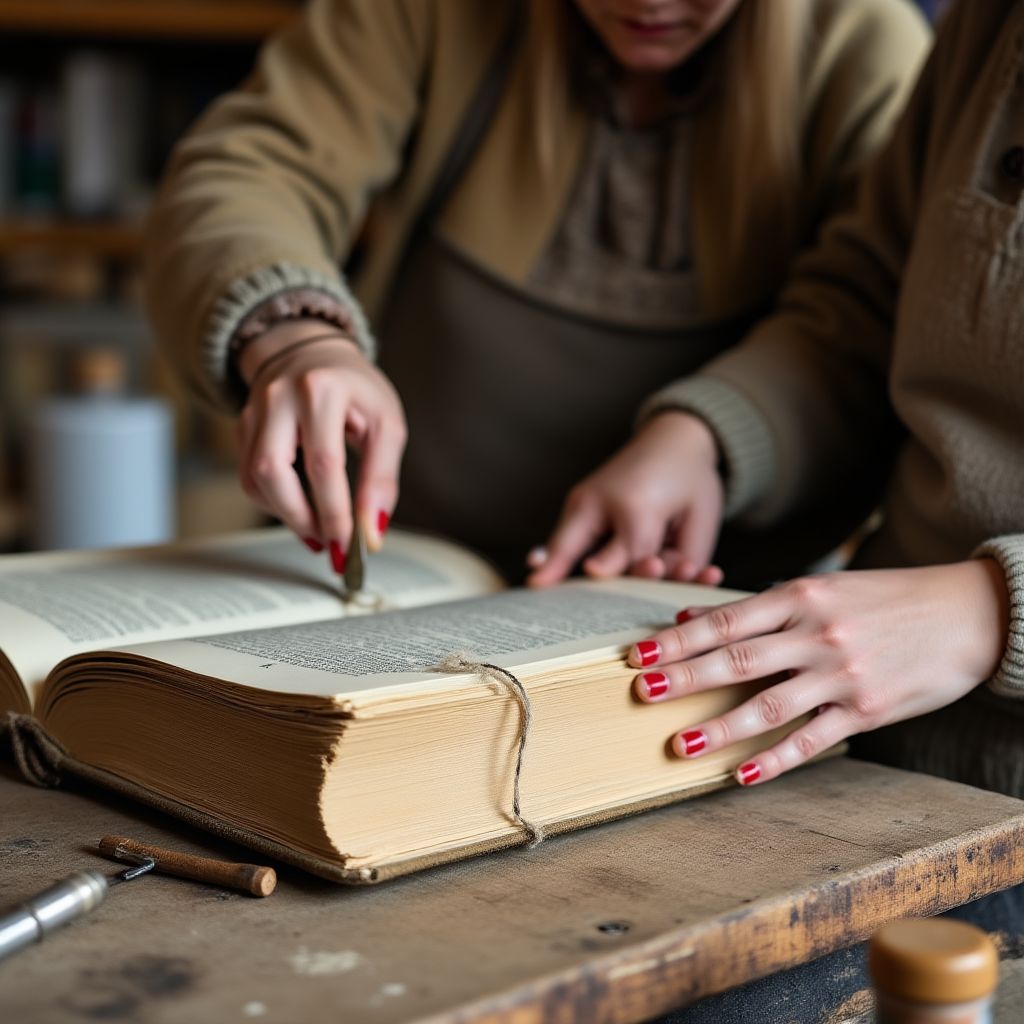 Atelier de reliure traditionnelle
